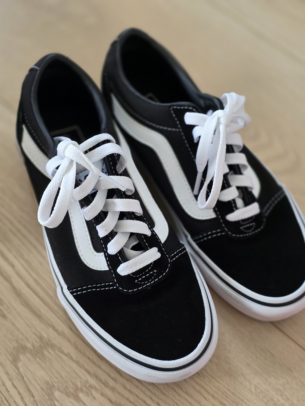 Vans Black and White Old Skool Skate Sneakers